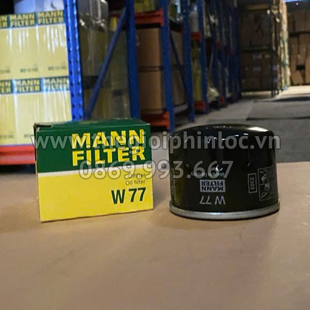 Mann Filter W77 lọc nhớt động cơ chính hãng