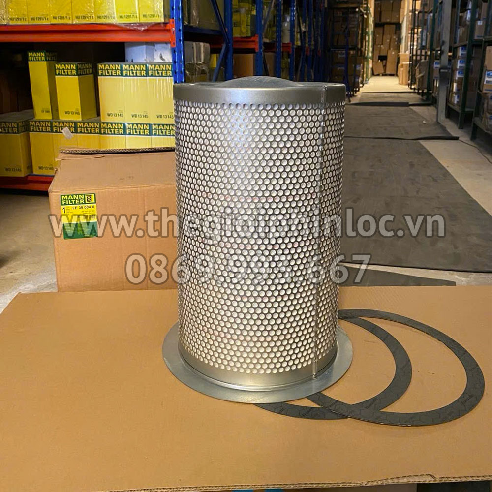 Mann Filter LE39004x lọc tách dầu động cơ - Thay thế INGERSOLL-RAND 93519874